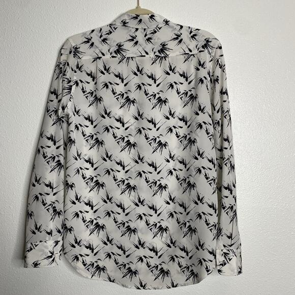 Equipment 100% Silk Black‎ Ivory Print Blouse Top Size XS - Picture 5 of 5